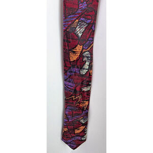 Giorgio Mens 100% Silk Geometric Multicolor Tie Classic Designer Dress Necktie